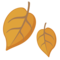Fallen Leaf emoji on Facebook